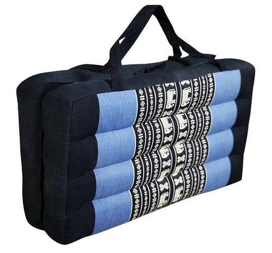 Mango Trees 2-Fold Meditation Cushion Yoga Mat BlueEle - Blue Elephant - Brand New