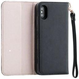 3SIXT NeoClutch Phone Case for iPhone Xs Max - Black/Dusty Pink