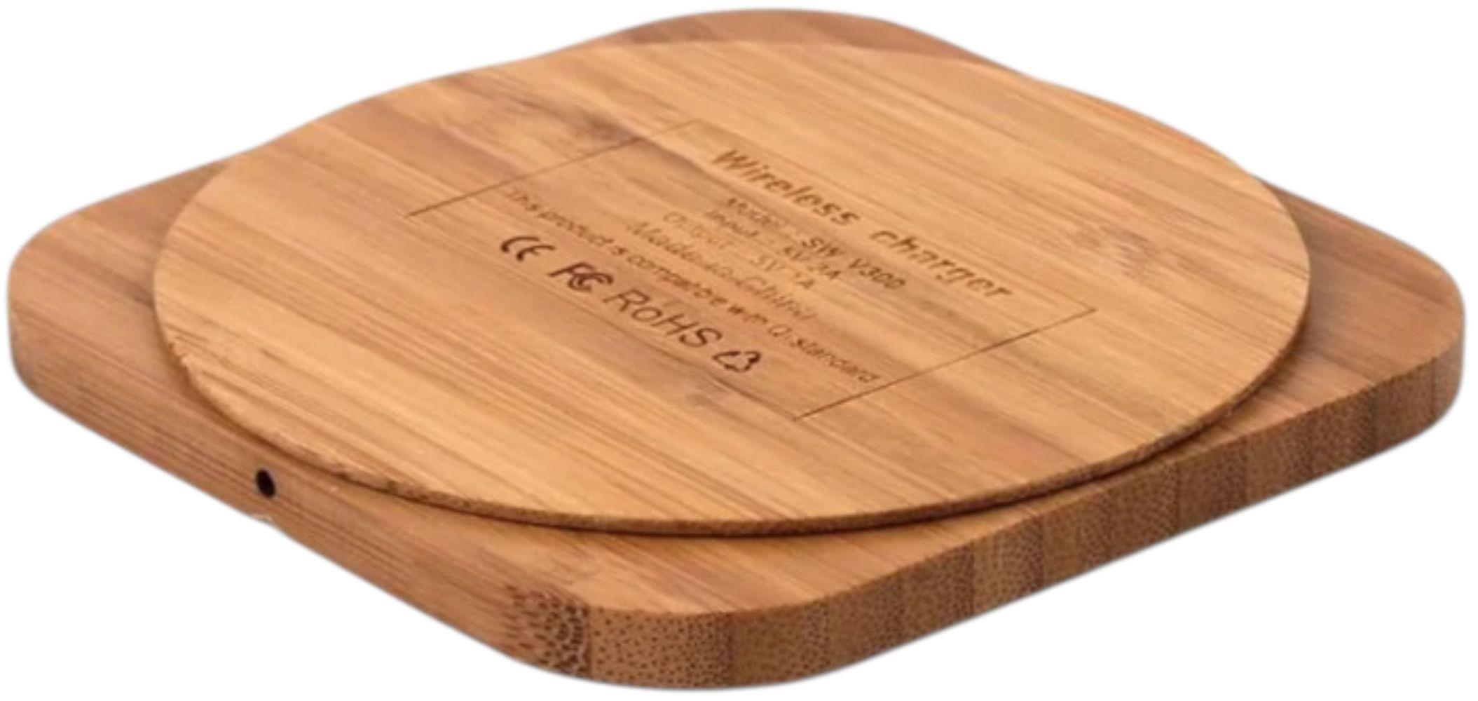 Refurbished 9eight5 Wood-Design Wireless Charger Pad (5W) - Reebelo Australia