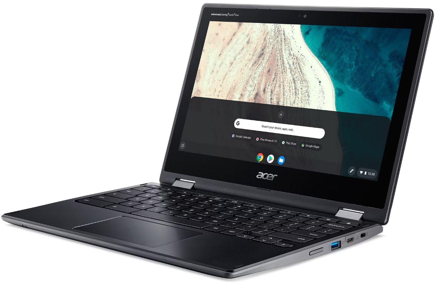 Acer Chromebook Spin R752 2 in 1 Laptop 11" - Black - Intel Celeron N4120 1.10 GHz - 4GB RAM - 32GB