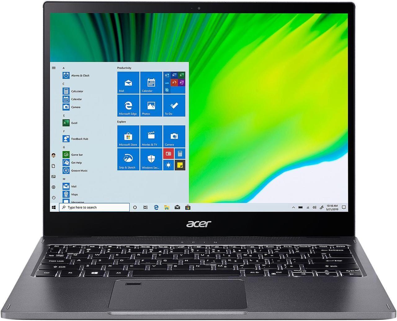 Acer  Spin 5 SP513-54N-51PV Laptop 13.5" - Intel Core i5-1035G4 1.1GHz - 512GB - Steel Gray - 8GB RAM - 13.5 Inch - Good