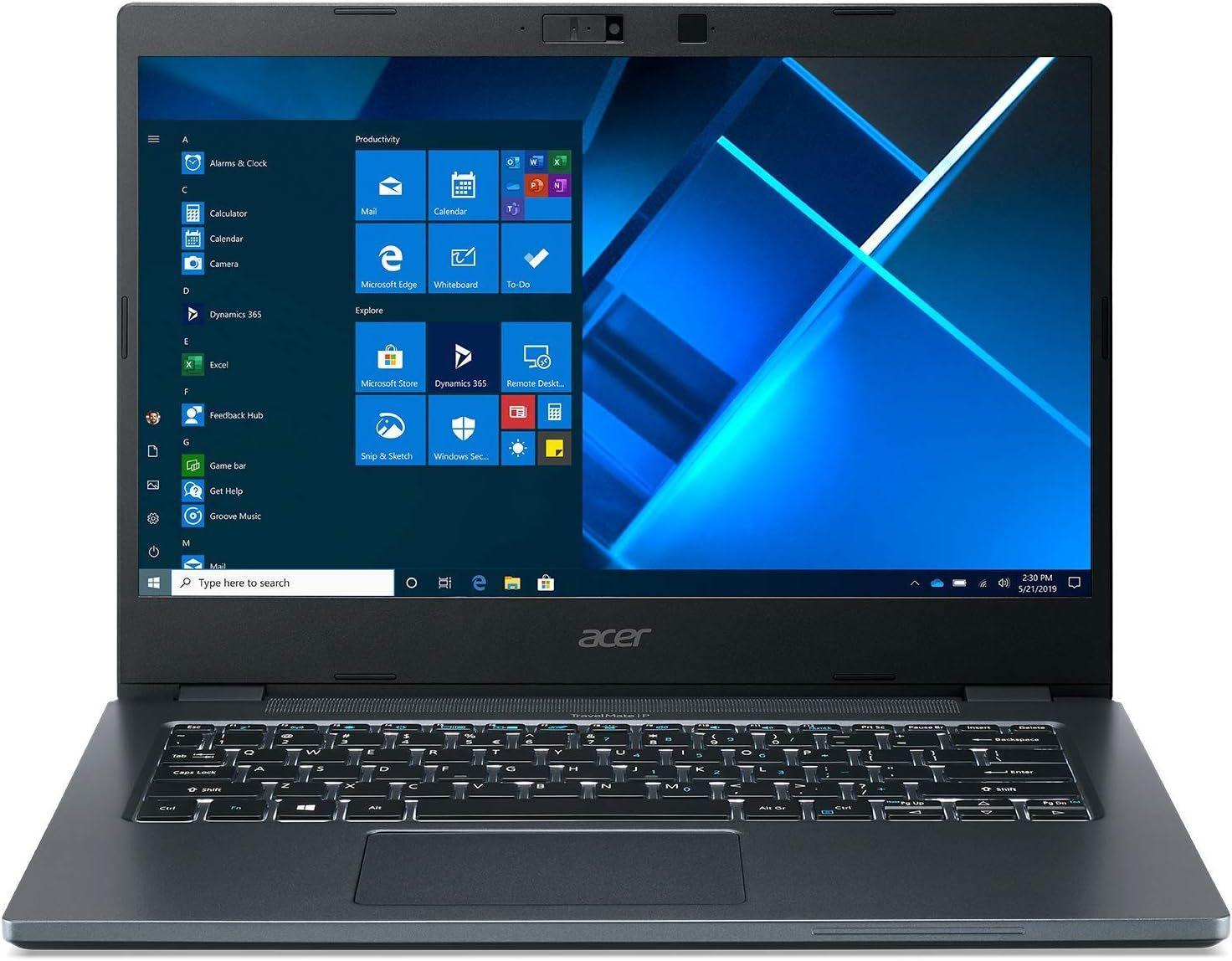 Acer  Travel Mate P414 14-inch Touch Screen Laptop - Intel Core i5-1135G7 2.4GHz - 256GB - Black - 8GB RAM - 14 Inch - Acceptable