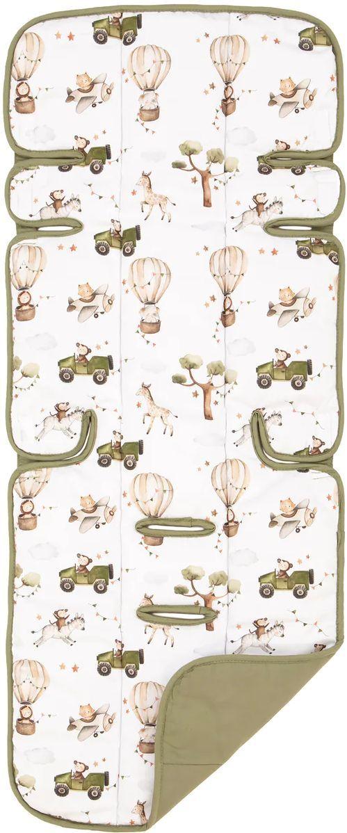 All4Ella  Pram Liner (Thicker) - Monkey Carnival - Over Stock