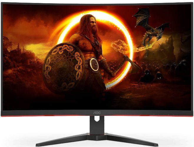 AOC  C32G2ZE 31.5" FHD 240Hz Curved Gaming Monitor - Black & Red - Brand New