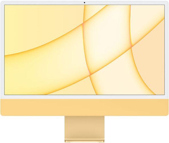Apple  iMac 2021 M1 (Four ports) 24" - Apple M1 chip 8-core CPU - 256GB - Yellow - 8GB RAM - 24 Inch - Excellent