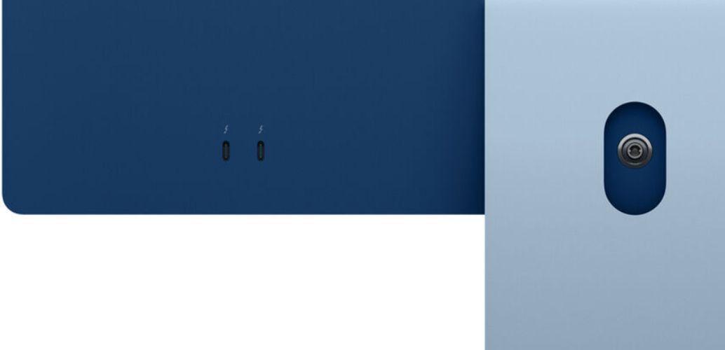 Apple iMac 2021 M1 (Two ports) 24" - Apple M1 chip 8-core CPU - 256GB - Blue - 8GB RAM - 24 Inch