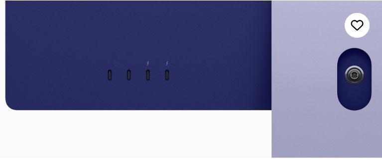 Apple iMac 2024 (Four ports) 24" - Apple M4 chip: 10-core CPU/10-Core GPU - 512GB - Purple - 16GB RAM - 24 Inch