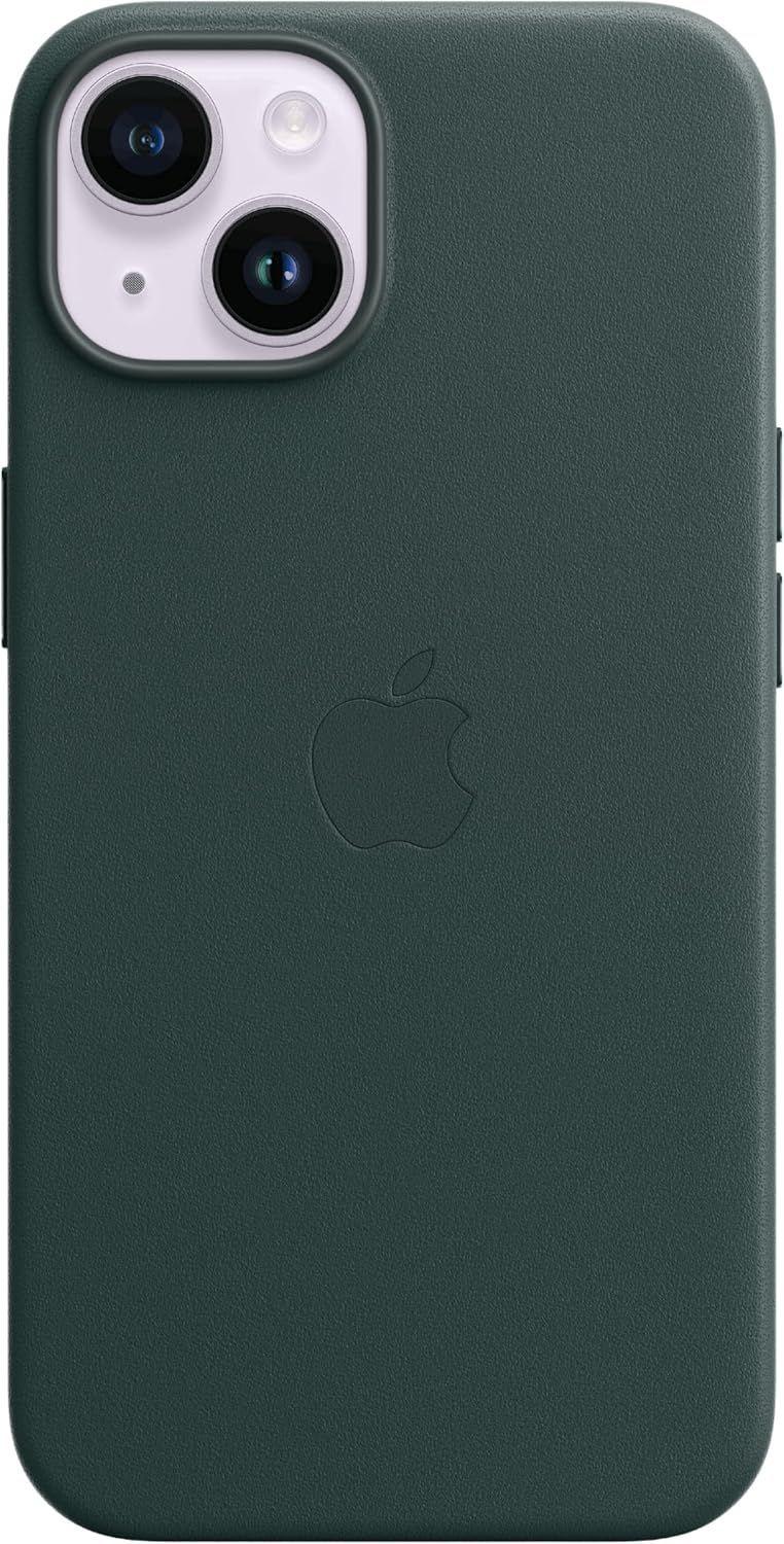 Apple  Leather Case with MagSafe for iPhone 14 Plus - Forest Green - Brand New