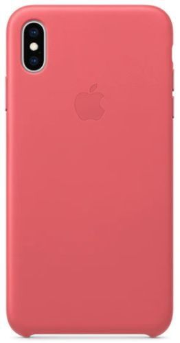 Apple Leather Phone Case for iPhone XS Max - Peony Pink