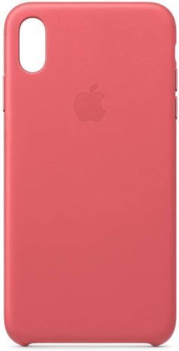 Apple Leather Phone Case for iPhone XS Max - Peony Pink
