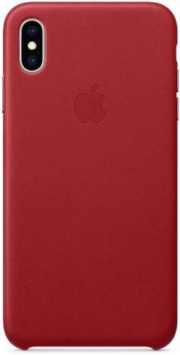 Apple Leather Phone Case for iPhone XS Max - Red