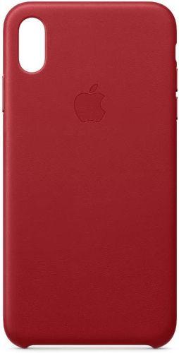 Apple Leather Phone Case for iPhone XS Max - Red