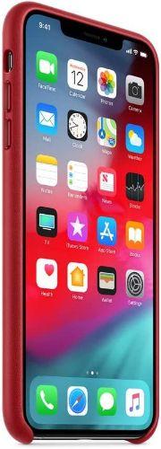 Apple Leather Phone Case for iPhone XS Max - Red