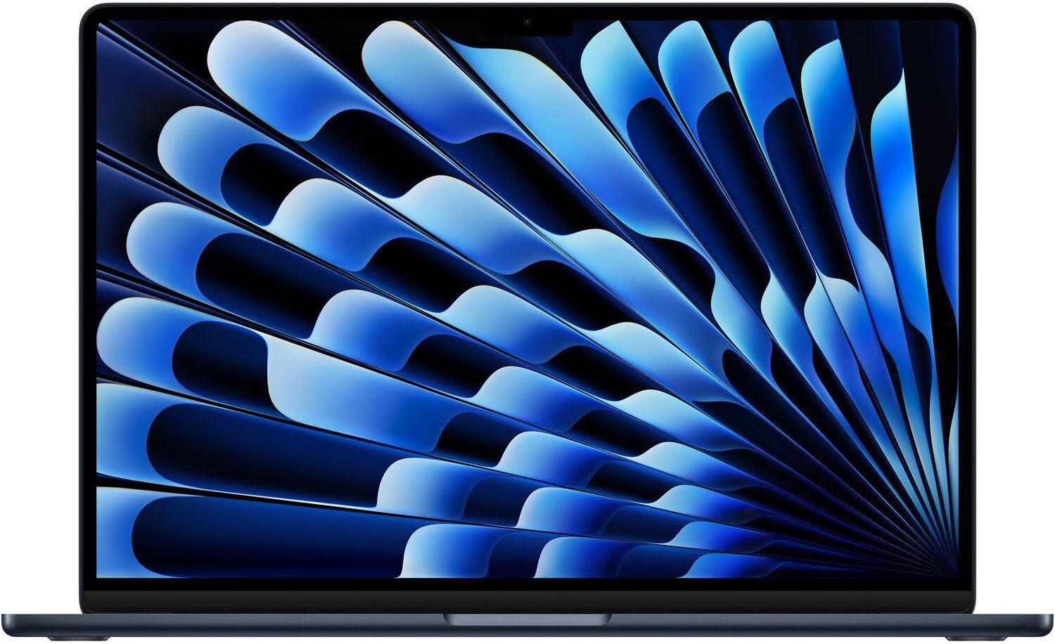 MacBook Air (2024) 15.3-inch - Apple M3 Chip: 8-Core CPU/10-Core GPU - 256GB - Midnight - 8GB RAM - Premium