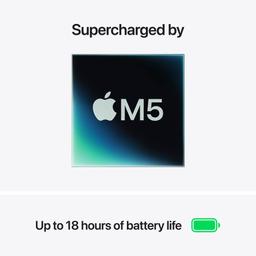 MacBook Air (2026) 15.3-inch - Midnight - Apple M5 chip: 10‑core CPU/10-core GPU - 16GB RAM - 512GB