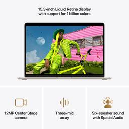 MacBook Air (2026) 15.3-inch - Midnight - Apple M5 chip: 10‑core CPU/10-core GPU - 16GB RAM - 512GB
