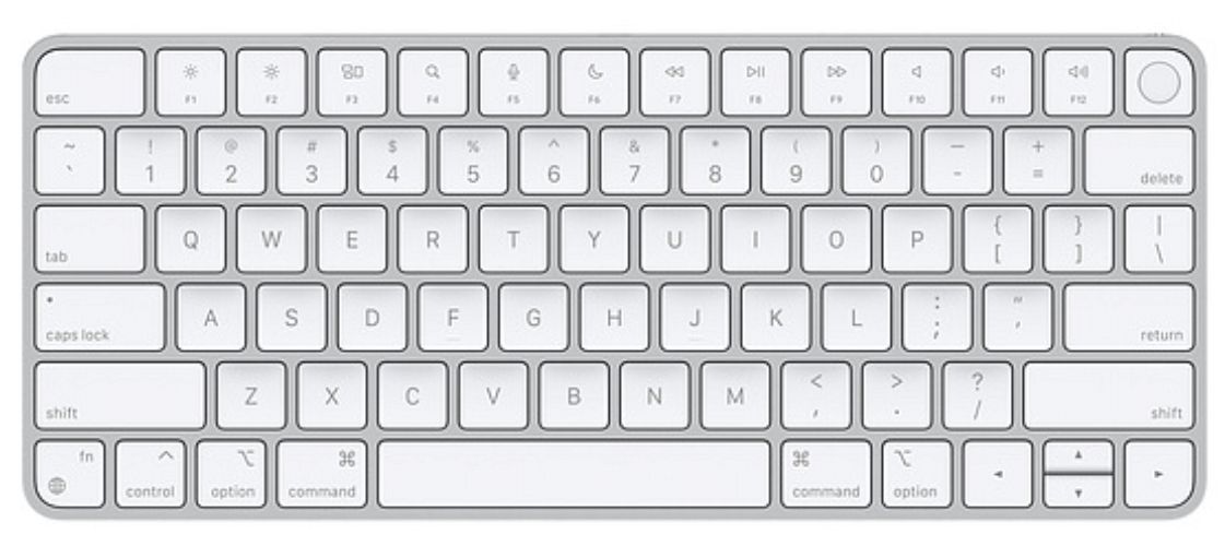 Apple Magic Keyboard with Touch ID for Mac Models - Silver