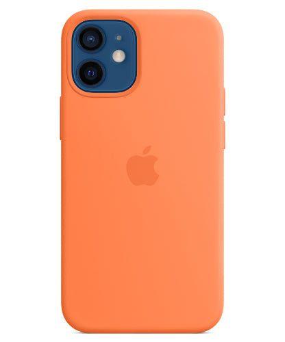 Apple  Silicone Case with MagSafe for iPhone 12 mini - Kumquat - Brand New