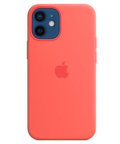 Apple  Silicone Case with MagSafe for iPhone 12 mini - Pink Citrus - Brand New