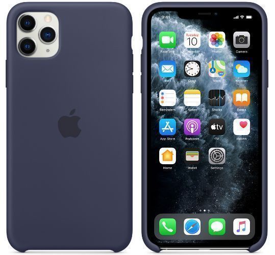 Apple Silicone Phone Case for iPhone 11 Pro Max - Midnight Blue
