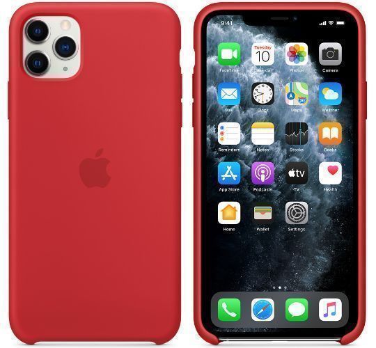 Apple Silicone Phone Case for iPhone 11 Pro Max - Red