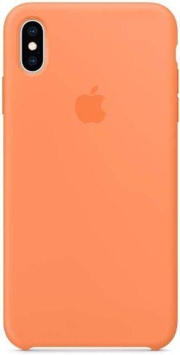 Apple Silicone Phone Case for iPhone XS - Papaya