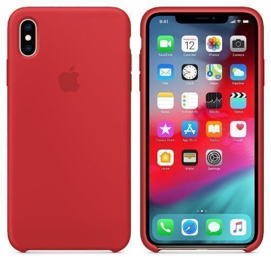 Apple Silicone Phone Case for iPhone XS Max - Red