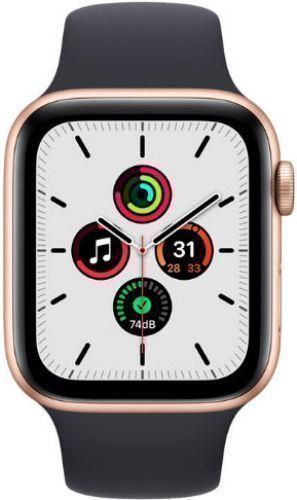 Apple  Watch SE 1st Gen (2020) - 32GB - GPS - 40mm - Gold - Aluminum - Midnight - Sport Band - Rubber - Premium