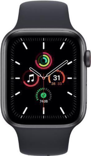 Apple  Watch SE 1st Gen (2020) - 32GB - GPS - 44mm - Space Grey - Aluminum - Black - Sport Band - Rubber - Acceptable