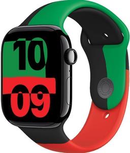Apple Watch Series 10 (Cellular + GPS) - 64GB - 46mm - Jet Black Aluminum Case with Black Unity Rubber Sport Band - One Size