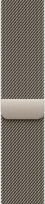 Apple Watch Series 10 (Cellular + GPS) - 64GB - 46mm - Natural Titanium Case with Natural Stainless Steel Milanese Loop Band - One Size