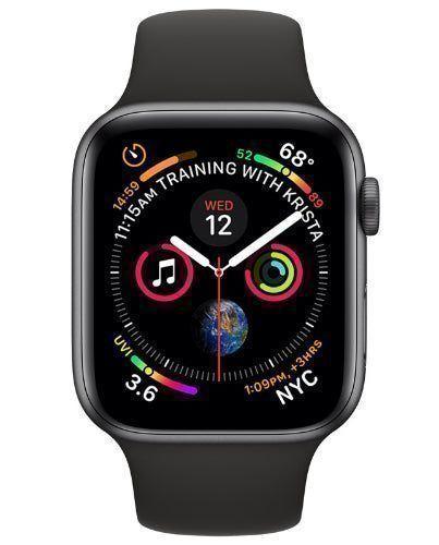 Apple  Watch Series 4 - 16GB - GPS - 40mm - Space Grey - Aluminum - Black - Sport Band - Rubber - Good