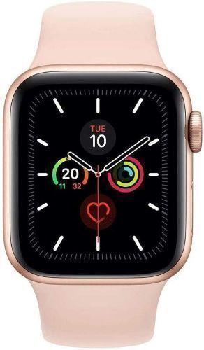 Apple  Watch Series 5 - 32GB - GPS - 44mm - Gold - Aluminum - Pink Sand - Sport Band - Rubber - Acceptable