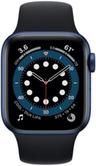 Apple Watch Series 6 (Cellular + GPS) - 32GB - 40mm - Blue Aluminum Case with Black Rubber Sport Band