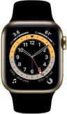 Apple Watch Series 6 (GPS) - 32GB - 44mm - Gold Aluminum Case with Black Rubber Sport Band