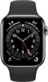 Apple Watch Series 6 (Cellular + GPS) - 32GB - 40mm - Graphite Stainless Steel Case with Black Rubber Sport Band