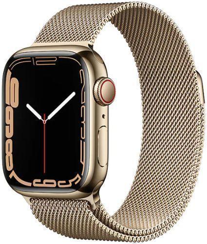 Apple Watch Series 7 Stainless Steel 45mm in Gold in Premium condition