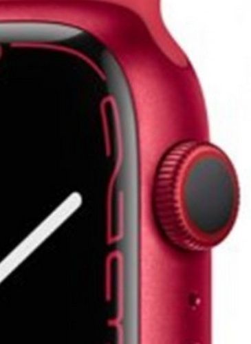 Apple Watch Series 7 (GPS) - 32GB - 41mm - Red Aluminum Case with Midnight Rubber Sport Band