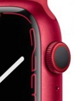 Apple Watch Series 7 (GPS) - 32GB - 41mm - Red Aluminum Case with Red Rubber Sport Band