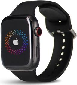 Apple Watch Series 7 (GPS) - 32GB - 45mm - Space Black Titanium Case with Black Rubber Sport Band