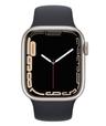 Apple Watch Series 7 (GPS) - 32GB - 45mm - Starlight Aluminum Case with Midnight Rubber Sport Band