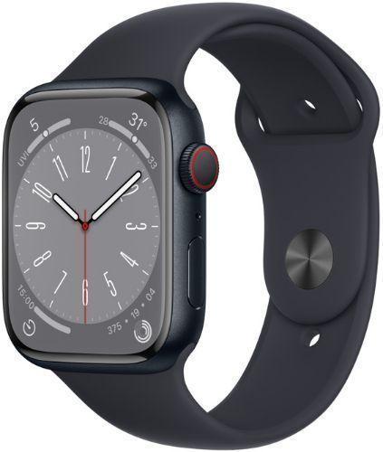 Apple Watch Series 8 (GPS) - 32GB - 41mm - Midnight Aluminum Case with Midnight Rubber Sport Band