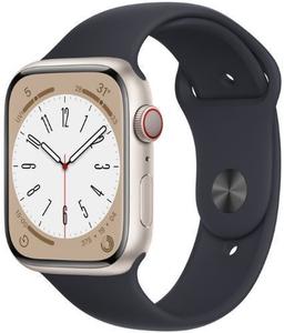Apple Watch Series 8 (GPS) - 32GB - 41mm - Starlight Aluminum Case with Midnight Rubber Sport Band