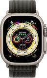 Apple Watch Ultra (Cellular + GPS) - 32GB - 49mm - Titanium Titanium Case with Black/Gray Textile Trail Loop Band - Medium Size