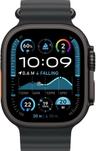 Apple Watch Ultra 2 (Cellular + GPS) - 64GB - 49mm - Black Titanium Case with Black Rubber Ocean Band - One Size