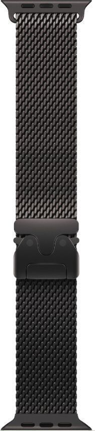 Apple Watch Ultra 2 (Cellular + GPS) - 64GB - 49mm - Black Titanium Case with Black Textile Titanium Milanese Loop Band - Medium Size