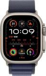 Apple Watch Ultra 2 (Cellular + GPS) - 64GB - 49mm - Titanium Titanium Case with Navy Rubber Alpine Loop Band - One Size