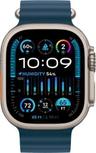 Apple Watch Ultra 2 (Cellular + GPS) - 64GB - 49mm - Titanium Titanium Case with Blue Rubber Ocean Band - One Size
