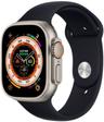 Apple Watch Ultra 2 (Cellular + GPS) - 64GB - 49mm - Titanium Titanium Case with Black Rubber Silicone Band - M/L Size