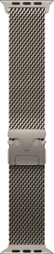 Apple Watch Ultra 2 (Cellular + GPS) - 64GB - 49mm - Titanium Titanium Case with Natural Textile Titanium Milanese Loop Band - Medium Size